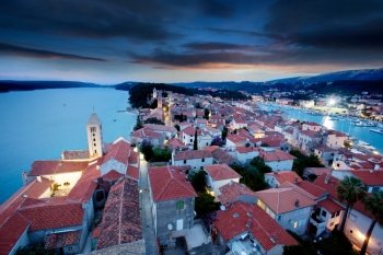 An old fortified town in South Eastern Europe - Rab, Croatia