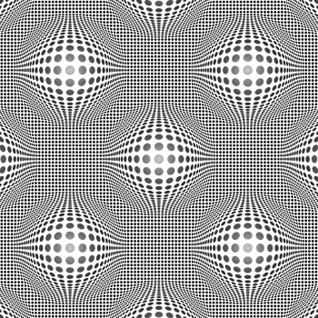 Seamless vector pattern of group curved elements