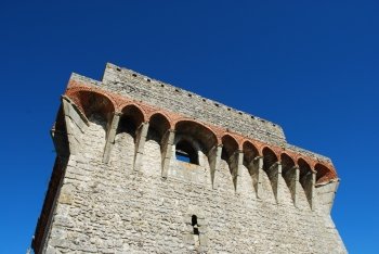 historic and beautiful Ourem castle near Fatima, Portugal