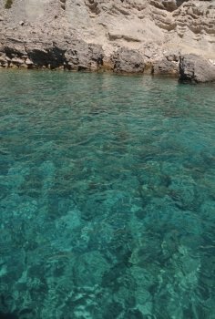 gorgeous seascape on a desert island in Greece