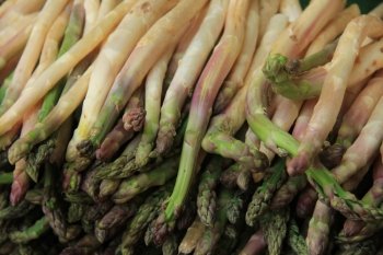 Asparagus at a market in the Provence