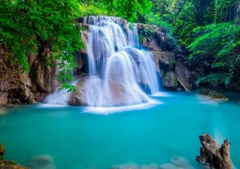 Amazing waterfall at Huay Mae Khamin