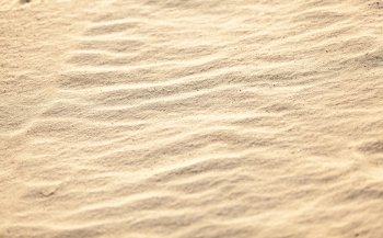 Closeup photo of sand texture in desert