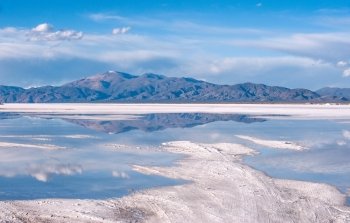 Salinas Grandes on Argentina Andes is a salt desert in the Jujuy Province. More significantly, Bolivas Salar de Uyuni is also located in the same region.