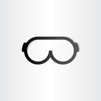 funny sun glasses line icon design element 