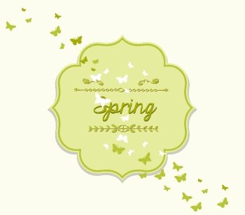 spring forest nature invitation cards