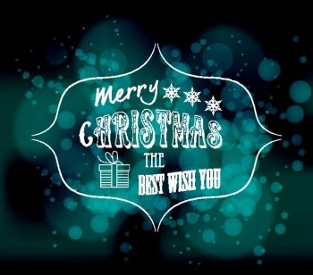 merry christmas the best wish you light vector background