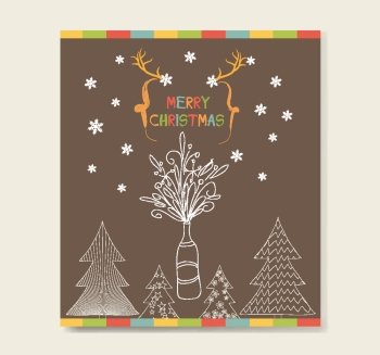 christmas and happy new year card