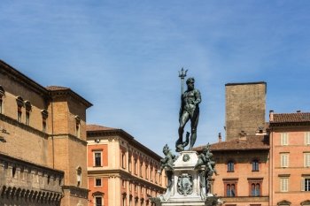 The Fountain of Neptune is a monumental fountain which is located in Piazza Nettuno in Bologna, the Bolognese call it familiarly as 