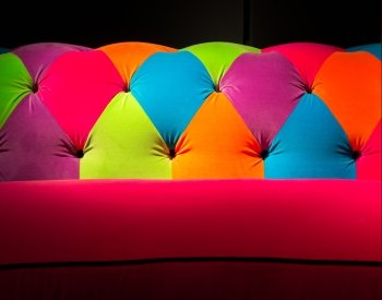Multi-colored Vibrant Sofa