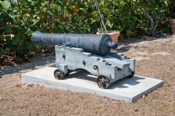 Cannon on Grand Cayman island