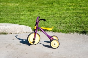 Tricycle in park