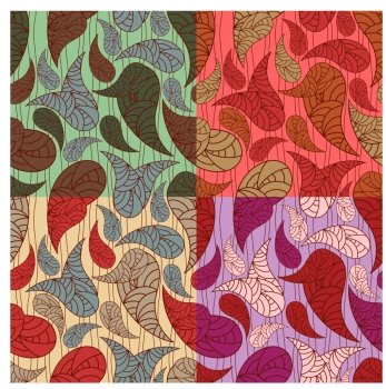 vector seamless paisley backgrounds. clipping masks