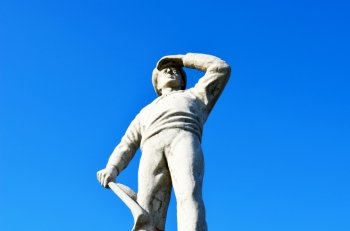 Danube River Sexaginta Prista Statue Of The Sailor