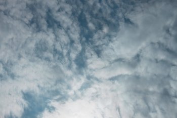 Cumulus with a gleam of blue sky