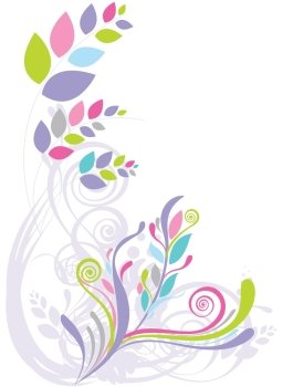Beautiful floral abstract background in soft purple, pink and blue Great for textures and backgrounds for your projects!