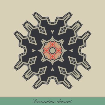 Decorative element for page design, or for other graphic designs use. Vector illustration.