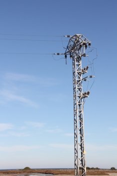 power line towers
