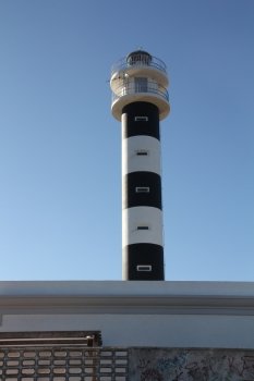 Lighthouse at the entrance of the Mar Menor