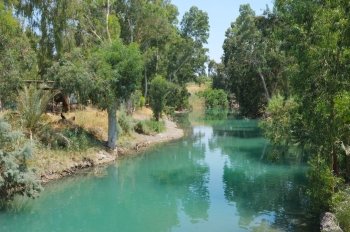River Jordan near lake Kinneret 