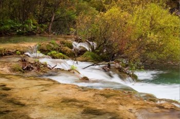 Stream in a picturesque scenery of the mediterranean forest