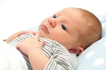 Newborn Baby With Open Eyes