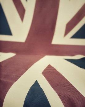 Flag of Great Britain - UK Flag Drapery - Shallow Depth of Field