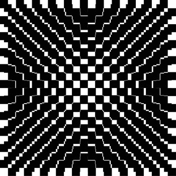 Abstract background of black and white checkered pattern