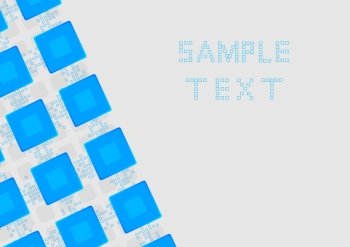Bright background with squares for your design