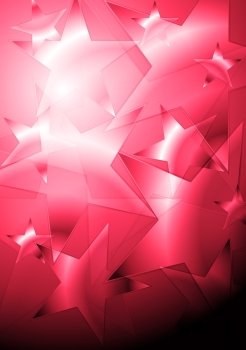 Abstract pink background with stars. Eps 10 vector