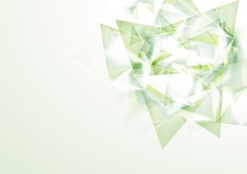 Light green background with abstract shapes. Vector eps 10
