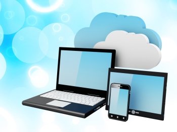 Home Electronic Devices connected to cloud server.

Note: All Devices design and all screen interface graphics in this series are designed by the contributor him self.