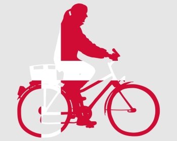 Danish woman on bike