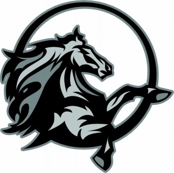 Mustang Stallion Graphic Mascot Vector Image