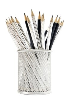 pencils isolated on a white background                                    