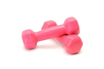 dumbbells isolated on a white                                    