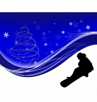 Sport background with snowboard athlete. Vector illustration.