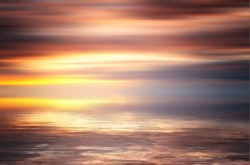 Beautiful colorful water and sky abstract background