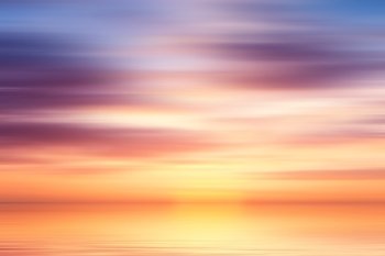 Beautiful colorful water and sky abstract background 