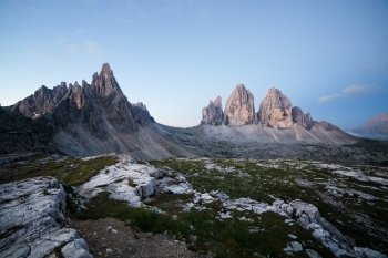 Tre Cime at sunrise, Italian Dolomites