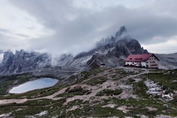 Lago dei Piani and Rifugio Locatelli, Tre Cime, Italian Dolomites