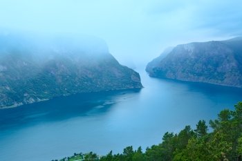 View from Stegastein Viewpoint (Aurland, Sogn og Fjordane, Norway)