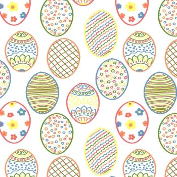 Easter Eggs Seamless background for your design. EPS10 vector.