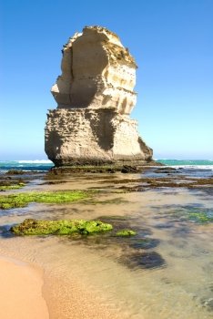 One of the Twelve Apostles - a series of limestone stacks on the shoreline in Southern Victoria, is one of Australia’s premier tourist attractions