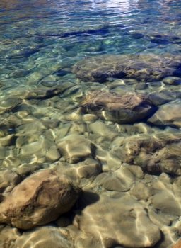 Emerald waters atLindos Greece 