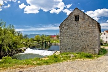 River Novcica in Town of Gospic, Lika region, Croatia