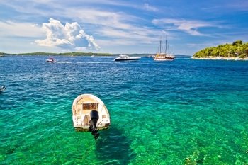 Paklinski Islands famous yachting and sailing destination near Hvar in Dalmatia, Croatia