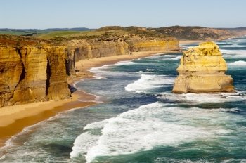 Twelve Apostles, famous landmark along the Great Ocean Road, Australia