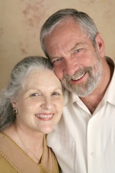 A happy, good-looking mature couple.