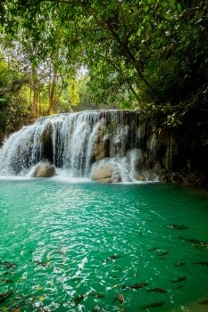 waterfall in Kanjanaburi Thailand